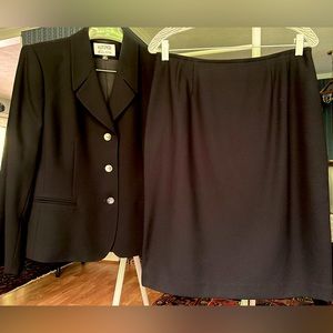 Kasper black business suit.